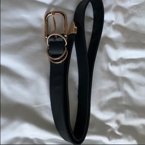 Black belt with gold detail
